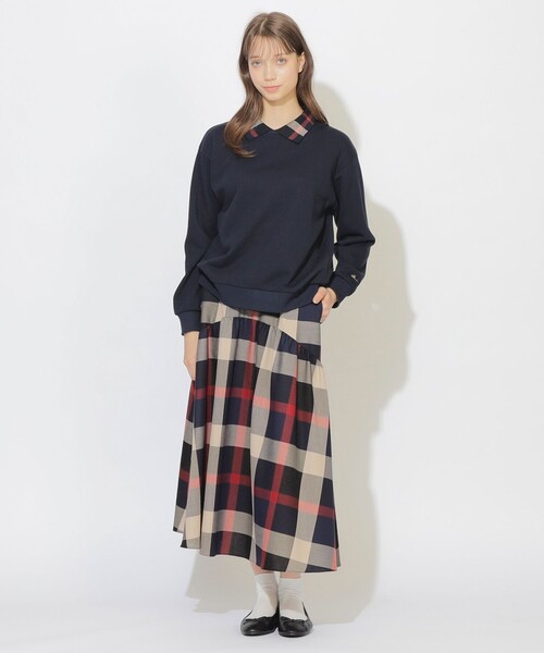CB CRESTBRIDGE(シービークレストブリッジ)の「ヘッジホッグ2WAYポロプルオーバー(Tシャツ/カットソー・レディース・ピンク系その他2/ライトグレー/ダークネイビー・M)」の16枚目の写真