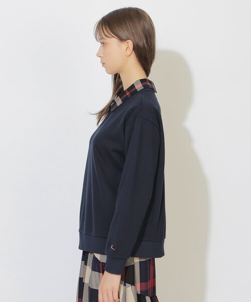 CB CRESTBRIDGE(シービークレストブリッジ)の「ヘッジホッグ2WAYポロプルオーバー(Tシャツ/カットソー・レディース・ピンク系その他2/ライトグレー/ダークネイビー・M)」の17枚目の写真