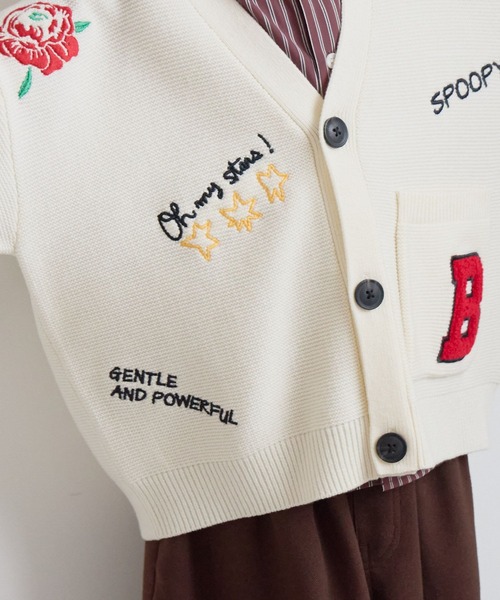 LOWRYS FARM（ローリーズファーム）の「レタードカーディガン　 595658（カーディガン/ボレロ・キッズ・ブラウン/アイボリー/ネイビー・110cm/120cm/130cm/140cm/150cm）」の21枚目の写真