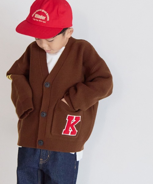 LOWRYS FARM（ローリーズファーム）の「レタードカーディガン　 595658（カーディガン/ボレロ・キッズ・ブラウン/アイボリー/ネイビー・110cm/120cm/130cm/140cm/150cm）」の15枚目の写真