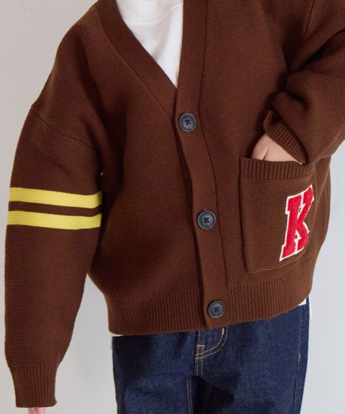 LOWRYS FARM（ローリーズファーム）の「レタードカーディガン　 595658（カーディガン/ボレロ・キッズ・ブラウン/アイボリー/ネイビー・110cm/120cm/130cm/140cm/150cm）」の17枚目の写真