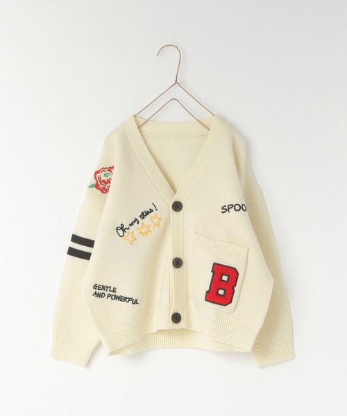 LOWRYS FARM（ローリーズファーム）の「レタードカーディガン　 595658（カーディガン/ボレロ・キッズ・ブラウン/アイボリー/ネイビー・110cm/120cm/130cm/140cm/150cm）」の18枚目の写真