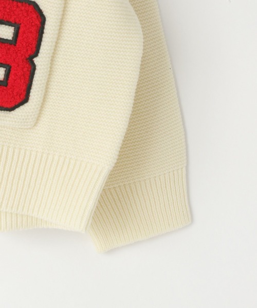 LOWRYS FARM（ローリーズファーム）の「レタードカーディガン　 595658（カーディガン/ボレロ・キッズ・ブラウン/アイボリー/ネイビー・110cm/120cm/130cm/140cm/150cm）」の9枚目の写真