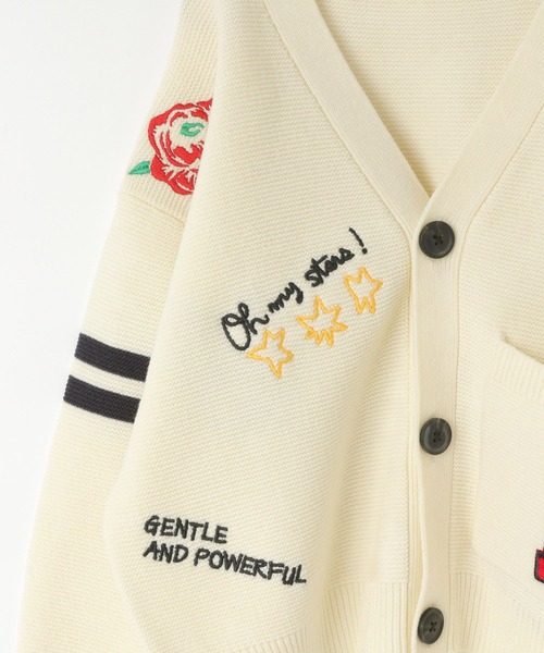 LOWRYS FARM（ローリーズファーム）の「レタードカーディガン　 595658（カーディガン/ボレロ・キッズ・ブラウン/アイボリー/ネイビー・110cm/120cm/130cm/140cm/150cm）」の11枚目の写真