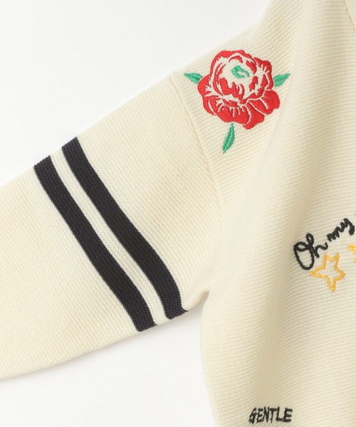 LOWRYS FARM（ローリーズファーム）の「レタードカーディガン　 595658（カーディガン/ボレロ・キッズ・ブラウン/アイボリー/ネイビー・110cm/120cm/130cm/140cm/150cm）」の13枚目の写真