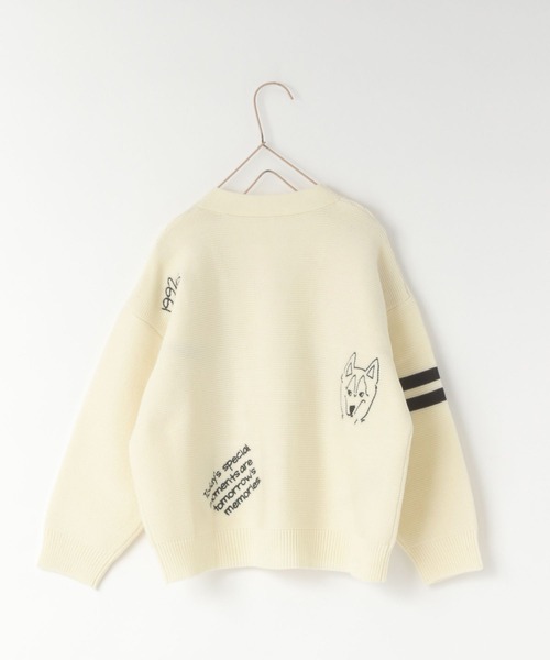 LOWRYS FARM（ローリーズファーム）の「レタードカーディガン　 595658（カーディガン/ボレロ・キッズ・ブラウン/アイボリー/ネイビー・110cm/120cm/130cm/140cm/150cm）」の14枚目の写真