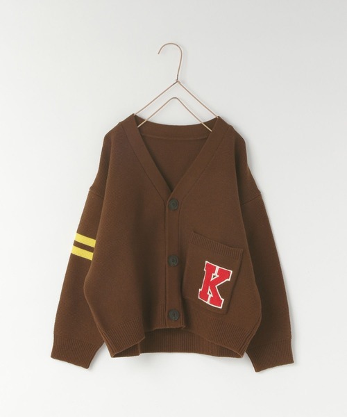 LOWRYS FARM（ローリーズファーム）の「レタードカーディガン　 595658（カーディガン/ボレロ・キッズ・ブラウン/アイボリー/ネイビー・110cm/120cm/130cm/140cm/150cm）」の6枚目の写真