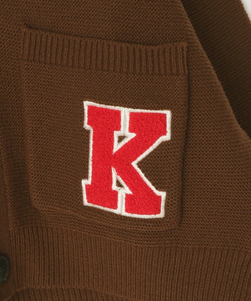 LOWRYS FARM（ローリーズファーム）の「レタードカーディガン　 595658（カーディガン/ボレロ・キッズ・ブラウン/アイボリー/ネイビー・110cm/120cm/130cm/140cm/150cm）」の7枚目の写真