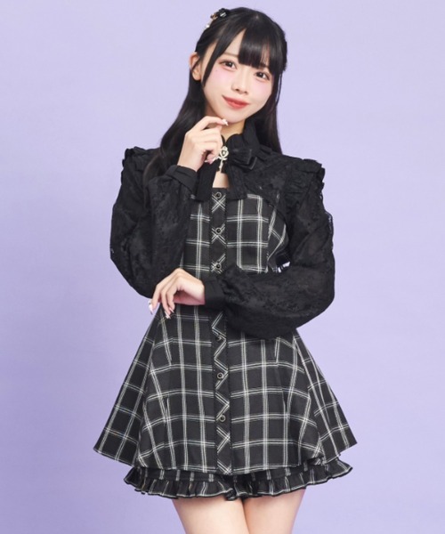 袖レース＆ボレロ風長袖セットアップ（セットアップ）｜Secret Honey