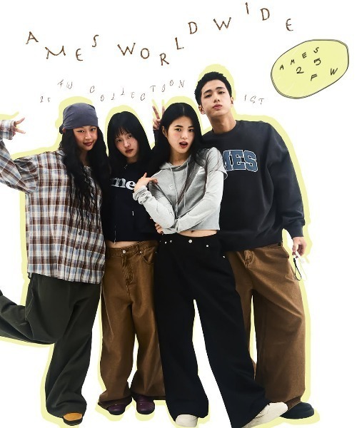AMESWORLDWIDE(アメスワールドワイド)の「A'GEM/9 × .kom 『AMESWORLDWIDE/アメスワールドワイド』 HOODIE LAYERED LONGSLEEVE TEE/フード レイヤード長袖Tシャツ(Tシャツ/カットソー・レディース・グレー/ブラウン・FREE)」の20枚目の写真
