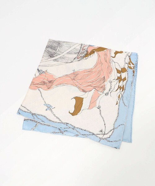 manipuri(マニプリ)の「<manipuri>SILK 65×65 スカーフ 25FW(バンダナ/スカーフ・レディース・ライトブルー/ピンク/レッド/ライトグレー・FREE)」の9枚目の写真