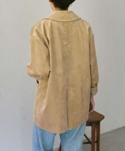 ear PAPILLONNER（イアパピヨネ）の「コーデュロイジャケット【SUM1 STYLE】（その他アウター・レディース・ブラック/ベージュ・FREE）」の12枚目の写真