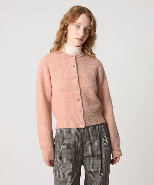 Steven Alan（スティーブンアラン）の「＜Steven Alan＞ショート ニット カーディガン（カーディガン/ボレロ・レディース・ダークグレー/ベージュ/ピンク/ライム/ライトブルー・FREE）」の5枚目の写真