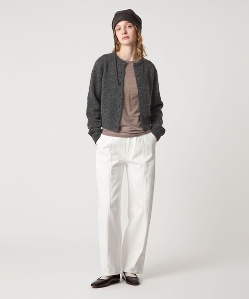 Steven Alan（スティーブンアラン）の「＜Steven Alan＞ショート ニット カーディガン（カーディガン/ボレロ・レディース・ダークグレー/ベージュ/ピンク/ライム/ライトブルー・FREE）」の9枚目の写真