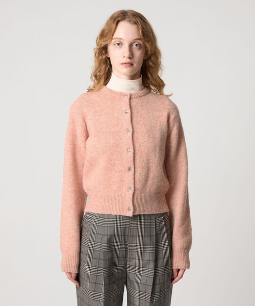 Steven Alan（スティーブンアラン）の「＜Steven Alan＞ショート ニット カーディガン（カーディガン/ボレロ・レディース・ダークグレー/ベージュ/ピンク/ライム/ライトブルー・FREE）」の17枚目の写真