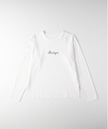 Right-on | 【HONEYSUCKLE ROSE】ロゴロングスリーブTシャツ(ロゴデザイン/肌触り快適/コットン100%/カジュアルスタイル/アクセントトップス)(Tシャツ/カットソー)