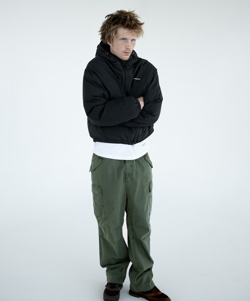 thisisneverthat（ディスイズネバーザット）の「Washed Down Puffer Jacket（ダウンジャケット/コート・メンズ・カーキブラウン/ブルー系その他/ブラック・L/M/S/XL）」の8枚目の写真