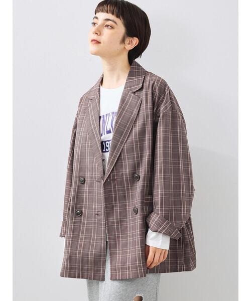 SM2（エスエムツー）の「カットアウトダブルジャケット（ノーカラージャケット・レディース・グレー/ブラウン/カーキ・F）」の8枚目の写真