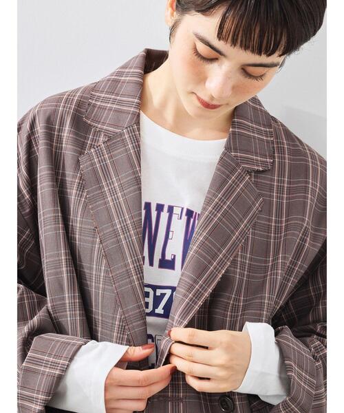 SM2（エスエムツー）の「カットアウトダブルジャケット（ノーカラージャケット・レディース・グレー/ブラウン/カーキ・F）」の11枚目の写真