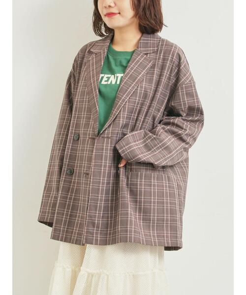 SM2（エスエムツー）の「カットアウトダブルジャケット（ノーカラージャケット・レディース・グレー/ブラウン/カーキ・F）」の21枚目の写真