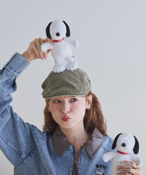 PEANUTSコラボ】セットアップ対応/スヌーピー刺繍入りバーンジャケット