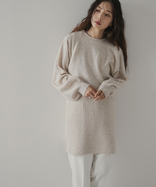 rectangle（レクタングル）の「2wayニットカーデワンピースセット（ニット/セーター・レディース・ブラウン/ホワイト/チャコールグレー・FREE）」の22枚目の写真