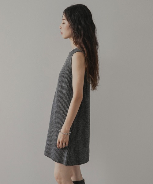 rectangle（レクタングル）の「2wayニットカーデワンピースセット（ニット/セーター・レディース・ブラウン/ホワイト/チャコールグレー・FREE）」の8枚目の写真