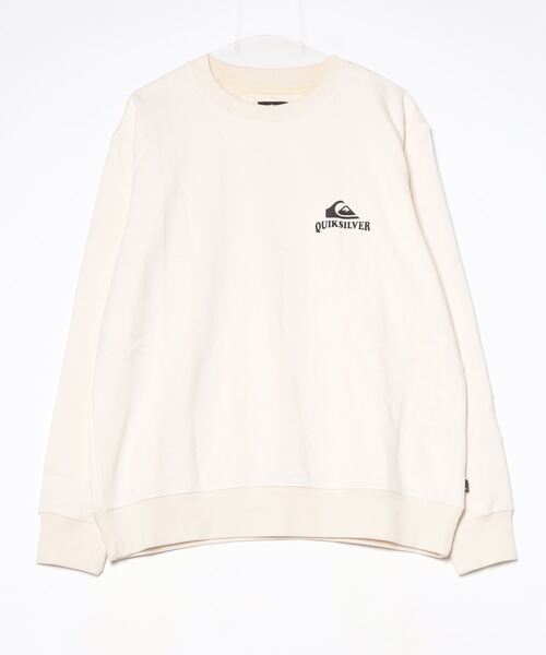 Quiksilver（クイックシルバー）の「クイックシルバー QUIKSILVER LOCK UPS BOX SWEAT CREW（スウェット・メンズ・ライトグレー/アイボリー/ブラック・S/M/L/LL）」の2枚目の写真
