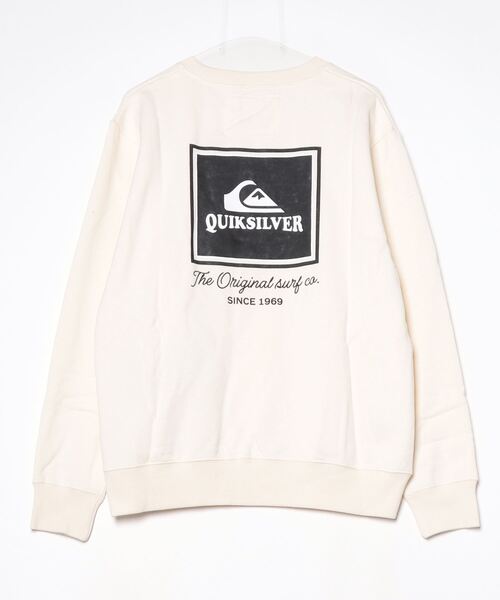 Quiksilver（クイックシルバー）の「クイックシルバー QUIKSILVER LOCK UPS BOX SWEAT CREW（スウェット・メンズ・ライトグレー/アイボリー/ブラック・S/M/L/LL）」の5枚目の写真