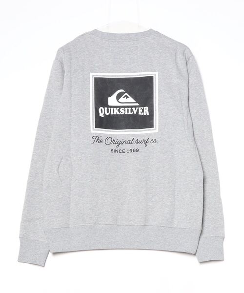 Quiksilver（クイックシルバー）の「クイックシルバー QUIKSILVER LOCK UPS BOX SWEAT CREW（スウェット・メンズ・ライトグレー/アイボリー/ブラック・S/M/L/LL）」の6枚目の写真