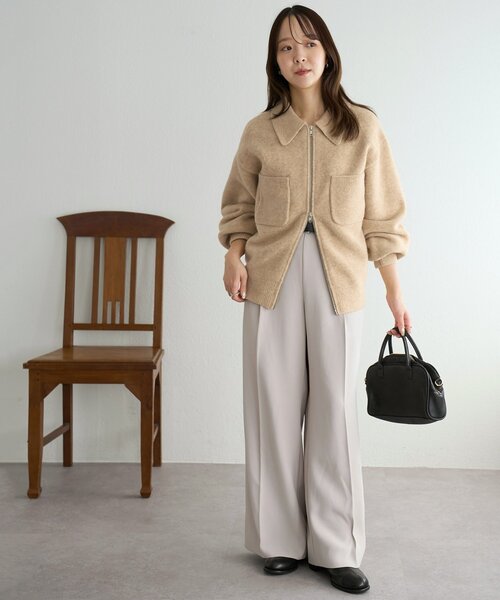 ダブルジップニットジャケット（カーディガン/ボレロ）｜DISCOAT