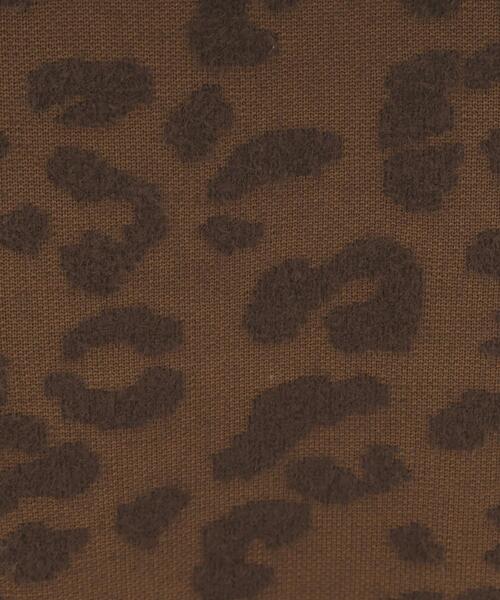 OPAQUE.CLIP（オペークドットクリップ）の「レオパードジャカードニットスカート【洗濯機OK】（スカート・レディース・チャコール/ダークブラウン系・38/40）」の7枚目の写真