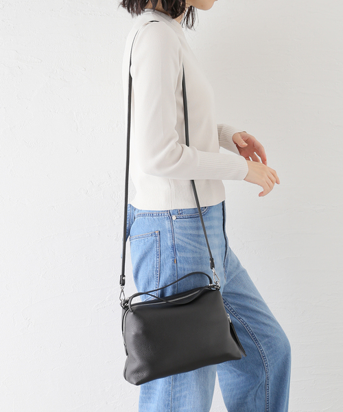 Spick & Span(スピックアンドスパン)の「GIANNI CHIARINI / ジャンニ キアリーニ ALIFA M(ショルダーバッグ・レディース・ブラック/グリーン・FREE)」の15枚目の写真