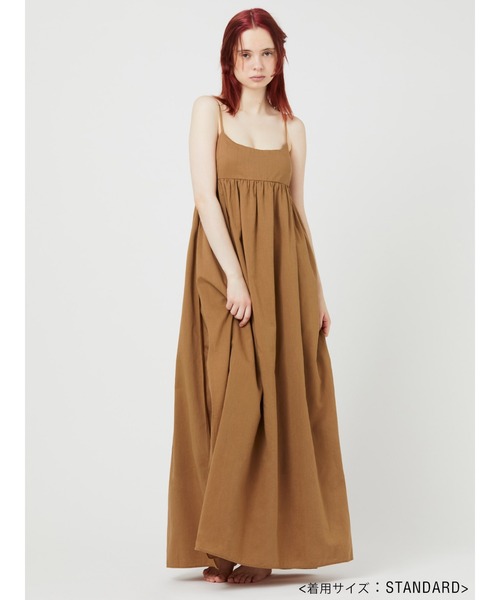 KEnTe(ケンテ)の「Side Slit Maxi One Piece(ワンピース・レディース・ベージュ/ブラック/オリーブ/ブラウン・FREE/SHORT)」の8枚目の写真