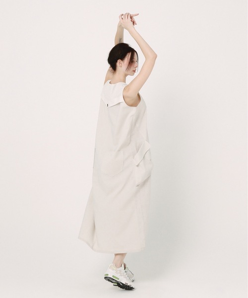 bedsidedrama(ベットサイドドラマ)の「Mixed Military Dress(ワンピース・レディース・ナチュラル/ブラック・1)」の6枚目の写真