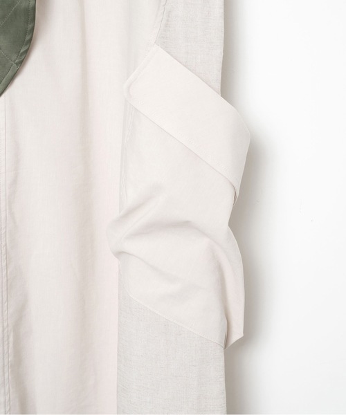 bedsidedrama(ベットサイドドラマ)の「Mixed Military Dress(ワンピース・レディース・ナチュラル/ブラック・1)」の15枚目の写真