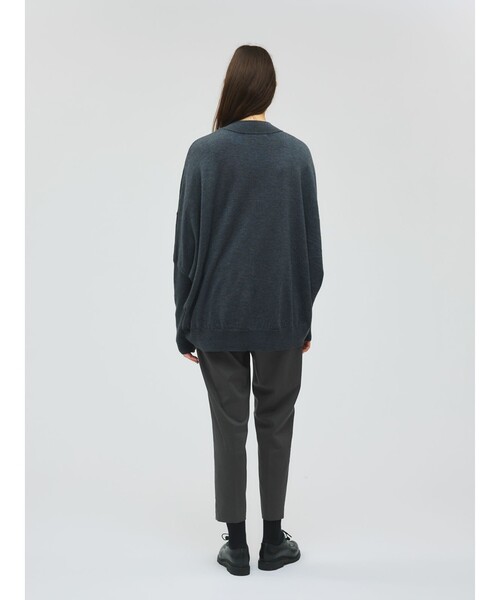 mizuiroind（ミズイロインド）の「mizuiro ind T/Rセンタープレスパンツ（その他パンツ・レディース・ベージュ/ライトグレー/ブラック/チャコールグレー・1/2）」の8枚目の写真