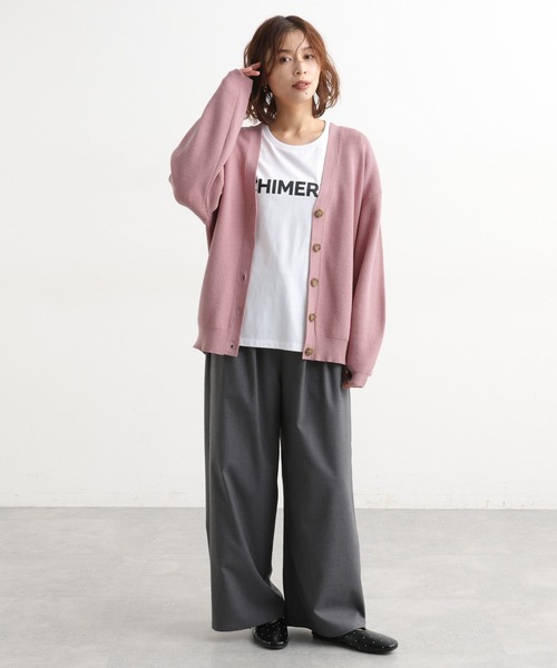 セール】12ゲージ畦Vネックニットカーディガン（カーディガン/ボレロ