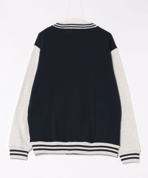 CORISCO(コリスコ)の「裏起毛サガラ刺繍スタジャン(M1)(スタジャン・メンズ・ネイビー/ブラック・MEDIUM/LARGE/X-LARGE)」の3枚目の写真