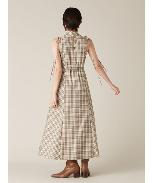 アメスリチェックワンピース（ワンピース）｜LILY BROWN（リリー