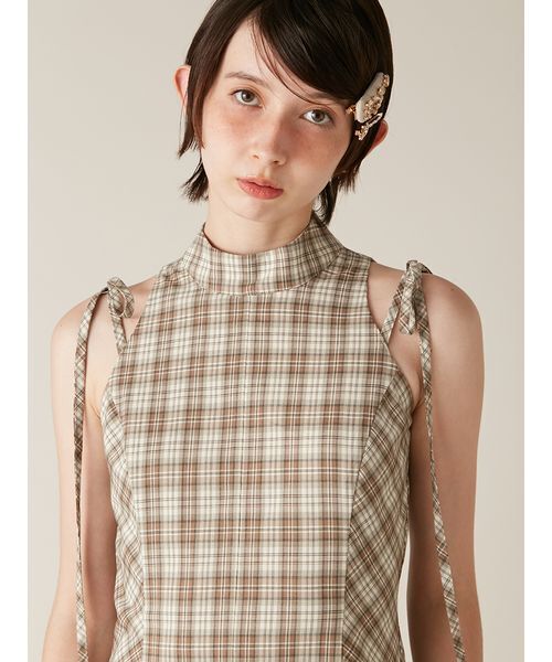 アメスリチェックワンピース（ワンピース）｜LILY BROWN（リリー