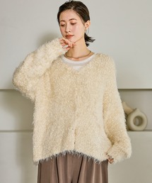 LAKOLE | ネップフェザーVネックカーディガン / 587293(カーディガン/ボレロ)