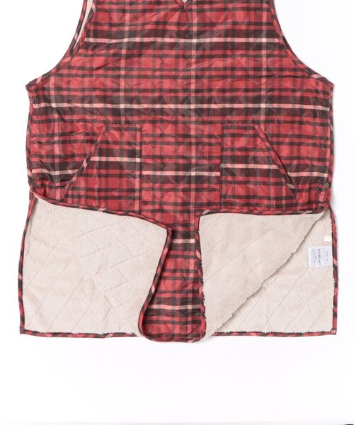 studio CLIP（スタディオクリップ）の「ボアキルトエプロン（エプロン・レディース・ブラック/レッド/アイボリー・FREE）」の5枚目の写真
