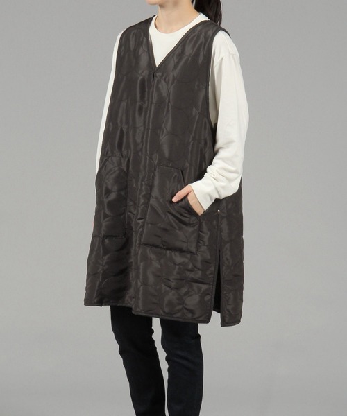 studio CLIP（スタディオクリップ）の「ボアキルトエプロン（エプロン・レディース・ブラック/レッド/アイボリー・FREE）」の9枚目の写真