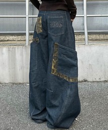 yuue' ( wear ) | レオパードデザインポケットカーブワイドデニムパンツ(デニムパンツ)