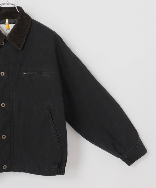 B.C STOCK(ベーセーストック)の「【PLANET OF EARTH】ヘビーダック パテッドブルゾン(ミリタリージャケット・メンズ・ブラウン/ベージュ/ブラック・MEDIUM/LARGE)」の20枚目の写真