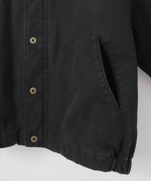 B.C STOCK(ベーセーストック)の「【PLANET OF EARTH】ヘビーダック パテッドブルゾン(ミリタリージャケット・メンズ・ブラウン/ベージュ/ブラック・MEDIUM/LARGE)」の21枚目の写真