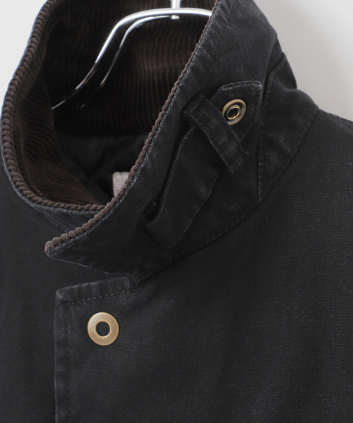 B.C STOCK(ベーセーストック)の「【PLANET OF EARTH】ヘビーダック パテッドブルゾン(ミリタリージャケット・メンズ・ブラウン/ベージュ/ブラック・MEDIUM/LARGE)」の22枚目の写真