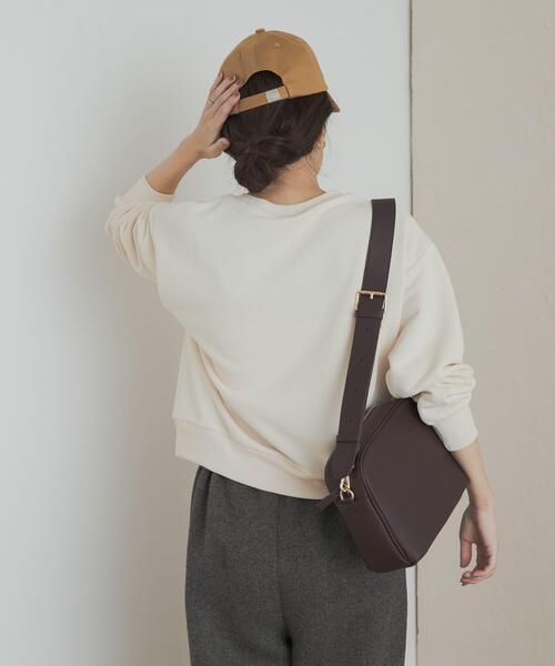 URBAN RESEARCH DOORS（アーバンリサーチドアーズ）の「速乾裏毛サイドポケットプルオーバー（Tシャツ/カットソー・レディース・ナチュラル/チャコールグレー/パープル・MEDIUM）」の8枚目の写真