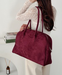 CLEA | 【A4サイズ対応】スウェードライクボストンバッグ(ボストンバッグ)